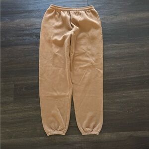 Vintage Hanes Premium Weight Sweatpants Mens Medium Brown Jogger Elastic
